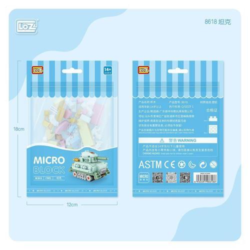 LZ8618 LOZ Blok Oyuncak Mini Poşet -Vagonlife Kız Erkek Çocuk Oyuncak Eğitici Oyuncaklar