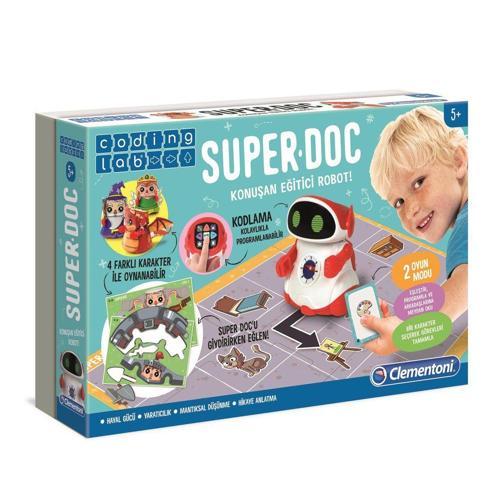 64960 Super Doc - Eğitici Konuşan Robot / Kodlama-Coding Lab +5 yaş Kız Erkek Çocuk Oyuncak Eğitici