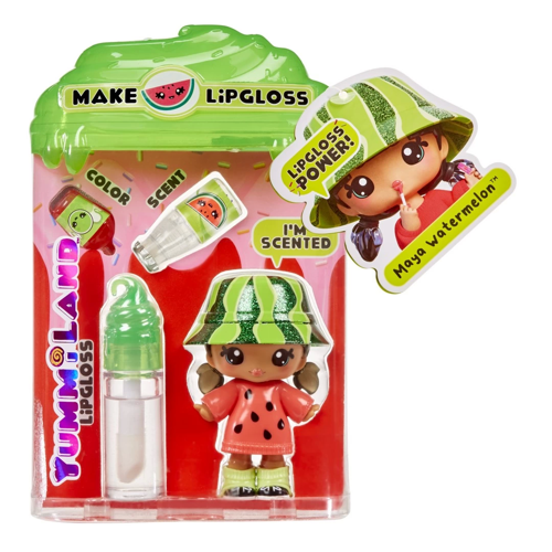 Yummiland Maya Watermelon Bebeği ve Dudak Parlatıcısı Kız Erkek Çocuk Oyuncak Eğitici Oyuncaklar
