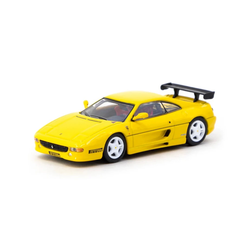 Tarmac Works X iXO Models 1/64 Ferrari F355 Challenge Yellow Kız Erkek Çocuk Oyuncak Eğitici Oyuncak