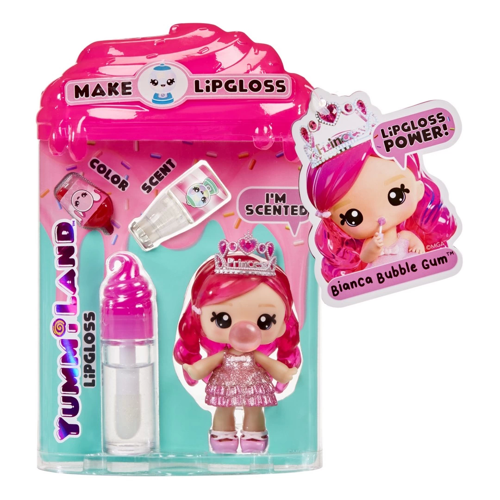 Yummiland Bianca Bubblegum Bebeği ve Dudak Parlatıcısı Kız Erkek Çocuk Oyuncak Eğitici Oyuncaklar