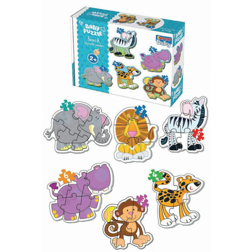 1703 Dıytoy, Baby Puzzle-Benim İlk Hayvanlar Kız Erkek Çocuk Oyuncak Eğitici Oyuncaklar