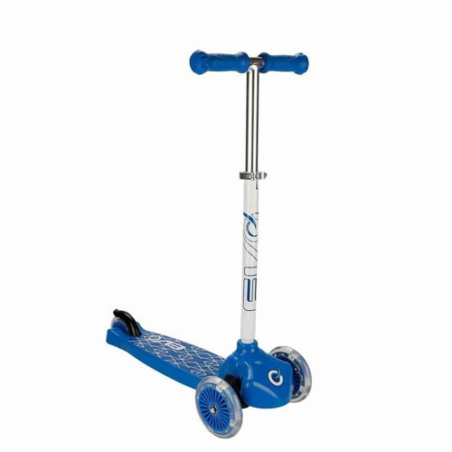 Evo Işıklı 3 Tekerlekli Mavi Scooter Kız Erkek Çocuk Oyuncak Eğitici Oyuncaklar