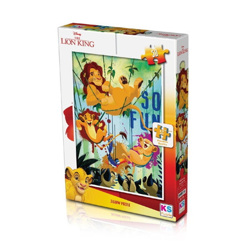 LK 709 Puzzle 50 Parça/LION KING PUZZLE Kız Erkek Çocuk Oyuncak Eğitici Oyuncaklar