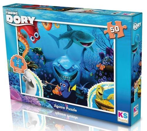 KS Puzzle 50 Parça Dory Kız Erkek Çocuk Oyuncak Eğitici Oyuncaklar