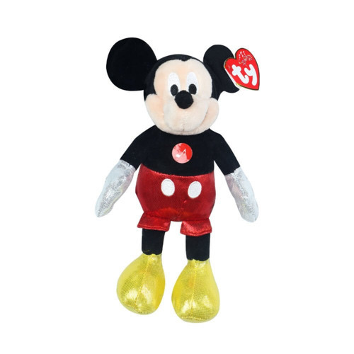 TY Sparkle Sesli Peluş Mickey Mouse 21cm Kız Erkek Çocuk Oyuncak Eğitici Oyuncaklar