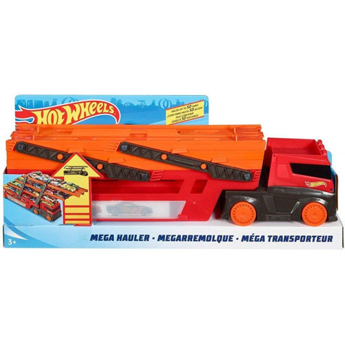 GHR48 Hot Wheels Mega Tır (Kırmızı-Turuncu) Kız Erkek Çocuk Oyuncak Eğitici Oyuncaklar