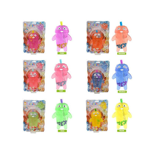 12387 SUN-BTF-FİGÜR BUBBLE TEA CRYSTAL BOBA PALS SERIES 14CM 6A Kız Erkek Çocuk Oyuncak Eğitici Oyun