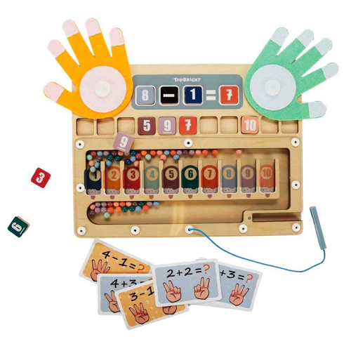 Parmak ve Boncuk Matematiği Oyunu Kız Erkek Çocuk Oyuncak Eğitici Oyuncaklar