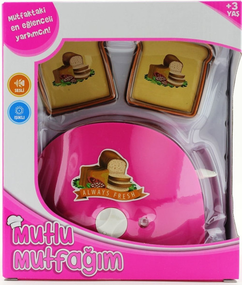 Mini Ekmek Kızartma Makinesi Koyu Pembe 1014 Kız Erkek Çocuk Oyuncak Eğitici Oyuncaklar