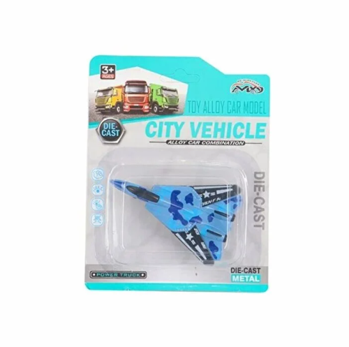 Die Cast Metal F-14 Benzeri Savaş Uçağı Mavi Kamuflaj Kız Erkek Çocuk Oyuncak Eğitici Oyuncaklar