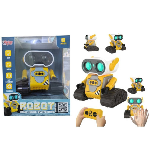 S-023-4582 SARI UK FF ŞARJLI 2 4G ROBOT-ARABA Kız Erkek Çocuk Oyuncak Eğitici Oyuncaklar