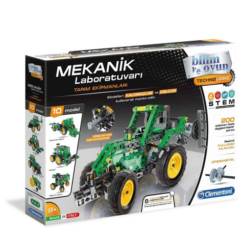 64437 Mekanik Laboratuvarı - Tarım Ekipmanları / +8 yaş Kız Erkek Çocuk Oyuncak Eğitici Oyuncaklar