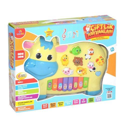 CNL-2222-2223 Türkçe Piano Çiftlik Hayvanları Kız Erkek Çocuk Oyuncak Eğitici Oyuncaklar
