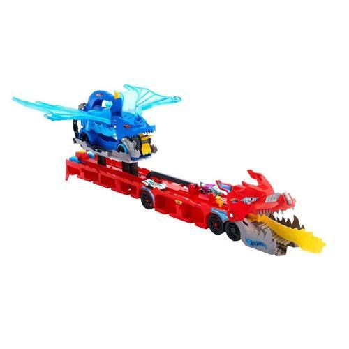 JBM72 Hot Wheels Ultimate Dual Dragon Transporter Kız Erkek Çocuk Oyuncak Eğitici Oyuncaklar