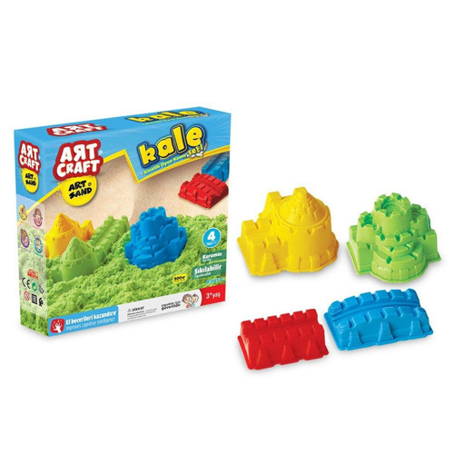 03610 Dede, Artsand Kale Kum Seti 500 gr / +3 yaş Kız Erkek Çocuk Oyuncak Eğitici Oyuncaklar