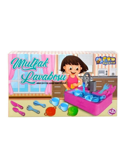 KUT.MUTFAK LAVABOSU Kız Erkek Çocuk Oyuncak Eğitici Oyuncaklar
