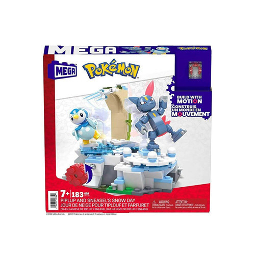 HKT20 MEGA Pokemon - Piplup ve Sneasel Kış Macerası Seti 183 parça + 7 yaş Kız Erkek Çocuk Oyuncak E