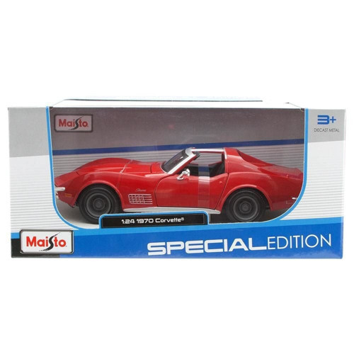 MAY 31202 Maisto 1970 Chevrolet Corvette 1:24 Special Edition Model Kız Erkek Çocuk Oyuncak Eğitici