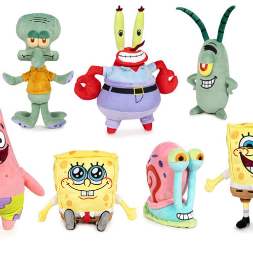 760025633 SpongeBob Serisi Sostenible Peluş 30cm - 1adet Stokta Olan Gönderilir Kız Erkek Çocuk Oyun