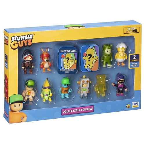 PMI SG2280 Stumble Guys Delüks Set 12li -Necotoys Kız Erkek Çocuk Oyuncak Eğitici Oyuncaklar