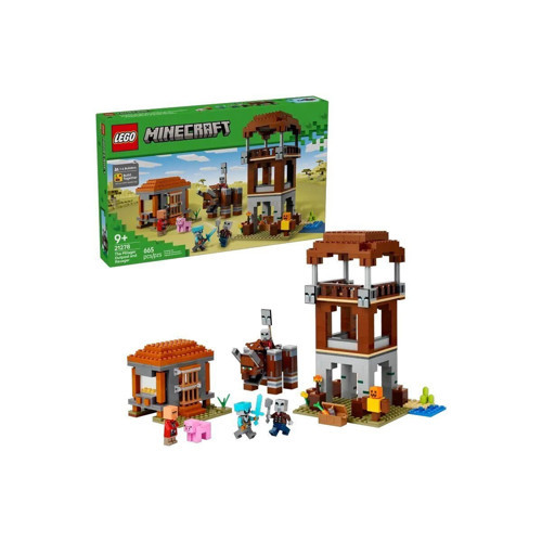 21278 Lego Minecraft Pillager Karakolu ve Ravager 665 parça +9 yaş Kız Erkek Çocuk Oyuncak Eğitici O