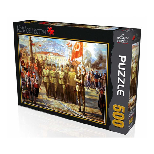 Atatürk İzmir Çıkışı 500 Parça Puzzle Kız Erkek Çocuk Oyuncak Eğitici Oyuncaklar