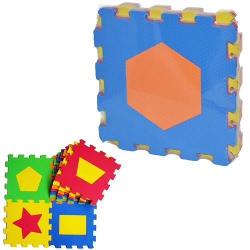 90-955 ECO EVA 33X33 Geomerik Şekilli Oyun Halısı 7mm Kız Erkek Çocuk Oyuncak Eğitici Oyuncaklar