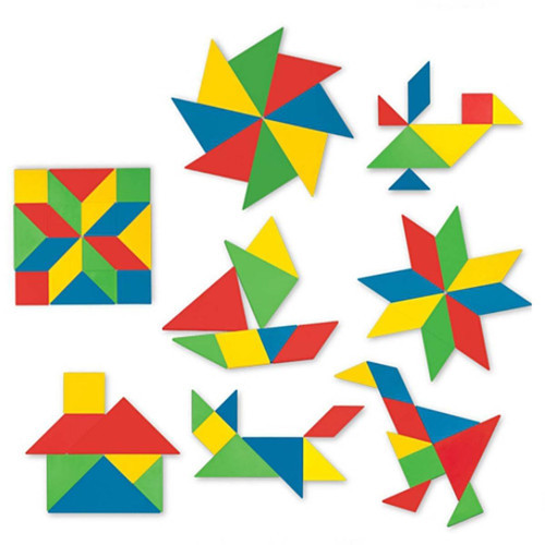 Kutulu Tangram 28 Parça Kız Erkek Çocuk Oyuncak Eğitici Oyuncaklar