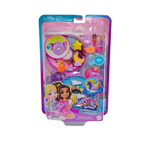HKV34 Polly Pocket Unicorn Temalı Oyun Seti Kız Erkek Çocuk Oyuncak Eğitici Oyuncaklar