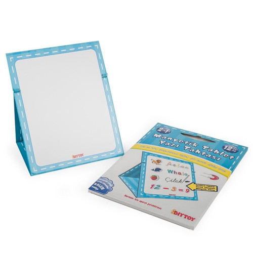 0585 MANYETİK TABLET YAZI TAHTASI MAVİ Kız Erkek Çocuk Oyuncak Eğitici Oyuncaklar