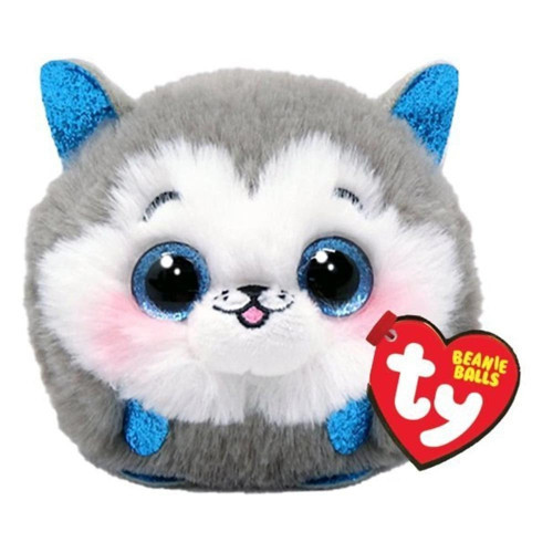 Ty Puffies Peluş Husky Köpek Slısh 7cm Kız Erkek Çocuk Oyuncak Eğitici Oyuncaklar