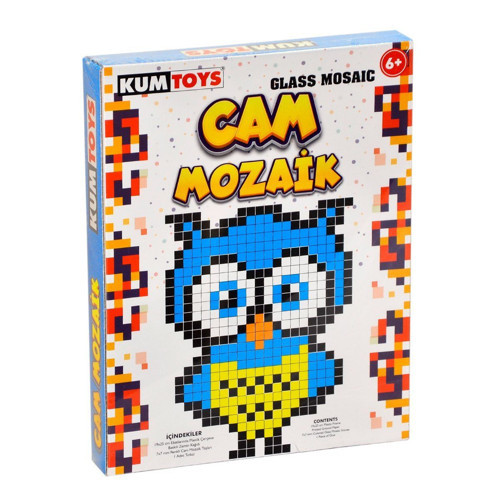 KM2515 Kumtoys Cam Mozaik Kız Erkek Çocuk Oyuncak Eğitici Oyuncaklar