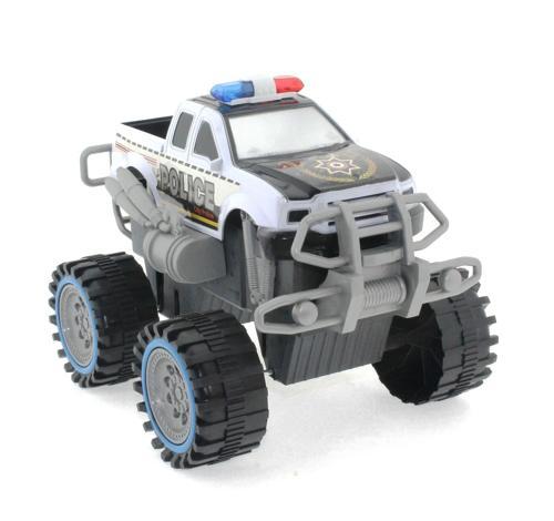 Sürtmeli Modifiye Dev Siyah Beyaz Polis Arazi Aracı Kız Erkek Çocuk Oyuncak Eğitici Oyuncaklar