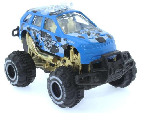 Çek Bırak Mini Off Road Mavi Polis Aracı Kız Erkek Çocuk Oyuncak Eğitici Oyuncaklar