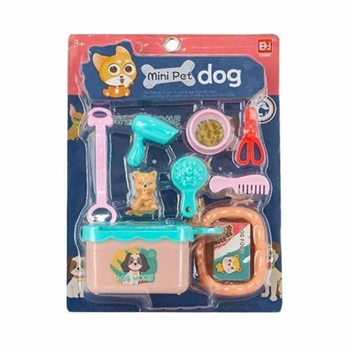 Evcil Hayvan Bakım ve Oyun Seti Kedili Kız Erkek Çocuk Oyuncak Eğitici Oyuncaklar