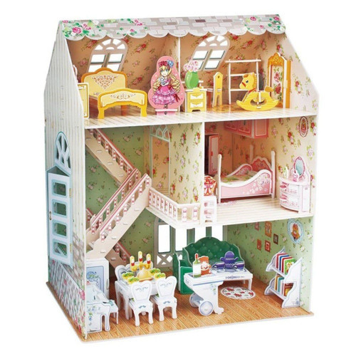 CubicFun Dreamy Ev 3D Puzzle Kız Erkek Çocuk Oyuncak Eğitici Oyuncaklar