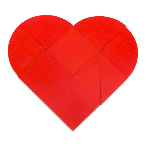Kalp Tangram Kız Erkek Çocuk Oyuncak Eğitici Oyuncaklar