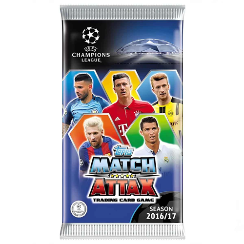 UEFA Şampiyonlar Ligi 16/17 Match Attax Futbolcu Kart Kız Erkek Çocuk Oyuncak Eğitici Oyuncaklar