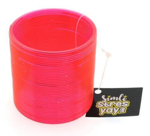 Kırmızı Simli Stres Yayı Kız Erkek Çocuk Oyuncak Eğitici Oyuncaklar