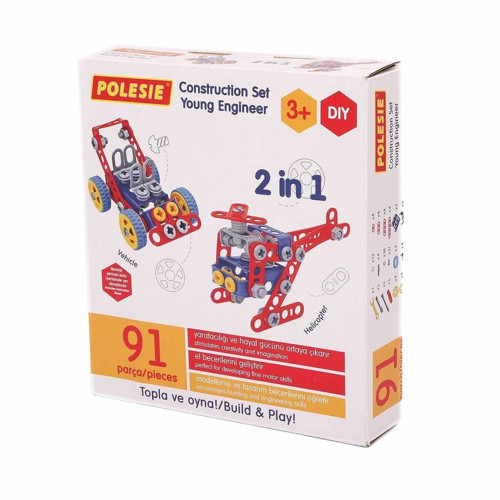 72986 TASARIM SETİ (MUCİT), 91 PCS (BOX) Kız Erkek Çocuk Oyuncak Eğitici Oyuncaklar