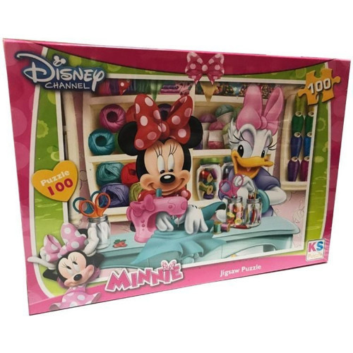 100 Parça Minnie Yapboz Kız Erkek Çocuk Oyuncak Eğitici Oyuncaklar
