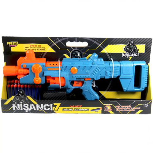 Nişancı 7 Pilli Dart Atan Oyuncak Kız Erkek Çocuk Oyuncak Eğitici Oyuncaklar