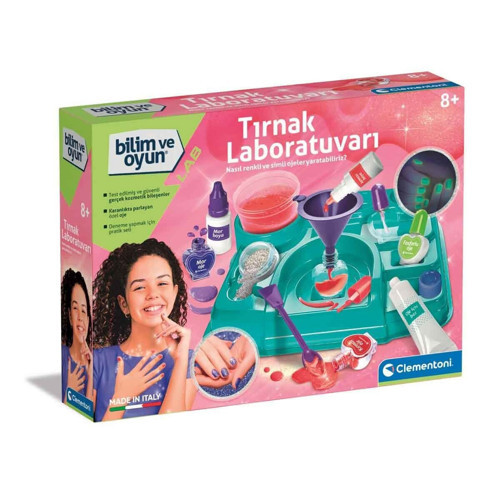 64471 Bilim ve Oyun - Tırnak Laboratuvarı +8 yaş Kız Erkek Çocuk Oyuncak Eğitici Oyuncaklar