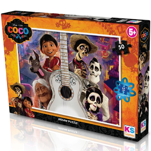 KS Coco 50 Parça Puzzle Kız Erkek Çocuk Oyuncak Eğitici Oyuncaklar