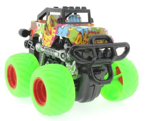 Die Cast Off Road Dev Yeşil Teker Araba Kız Erkek Çocuk Oyuncak Eğitici Oyuncaklar