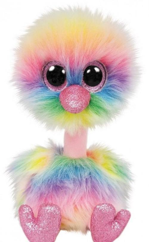TY Beanie Boos Deve Kuşu Asha Peluş 15cm Kız Erkek Çocuk Oyuncak Eğitici Oyuncaklar