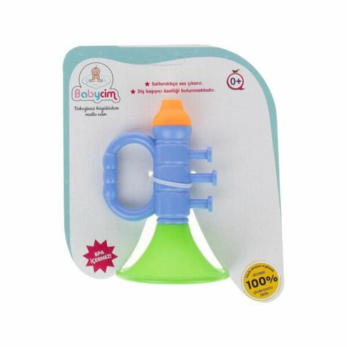 URT038-007 BABYCİM TRAMPET SESLİ ÇINGIRAK -BRL Kız Erkek Çocuk Oyuncak Eğitici Oyuncaklar