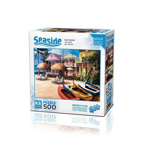 20044 Welcome to Beach Like Summer 500 Parça Puzzle -KSPuzzle Kız Erkek Çocuk Oyuncak Eğitici Oyunca