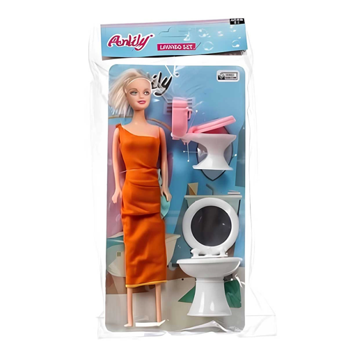 Oydaş Anlily Poşette Klozetli Bebek 2445 Kız Erkek Çocuk Oyuncak Eğitici Oyuncaklar